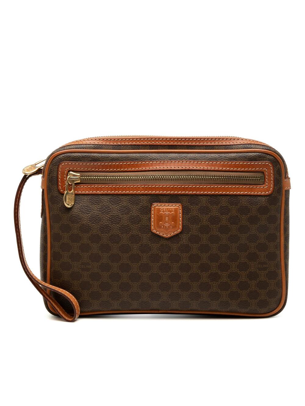 Celine Macadam Coated Canvas Clutch #361225C36B